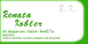 renata kobler business card